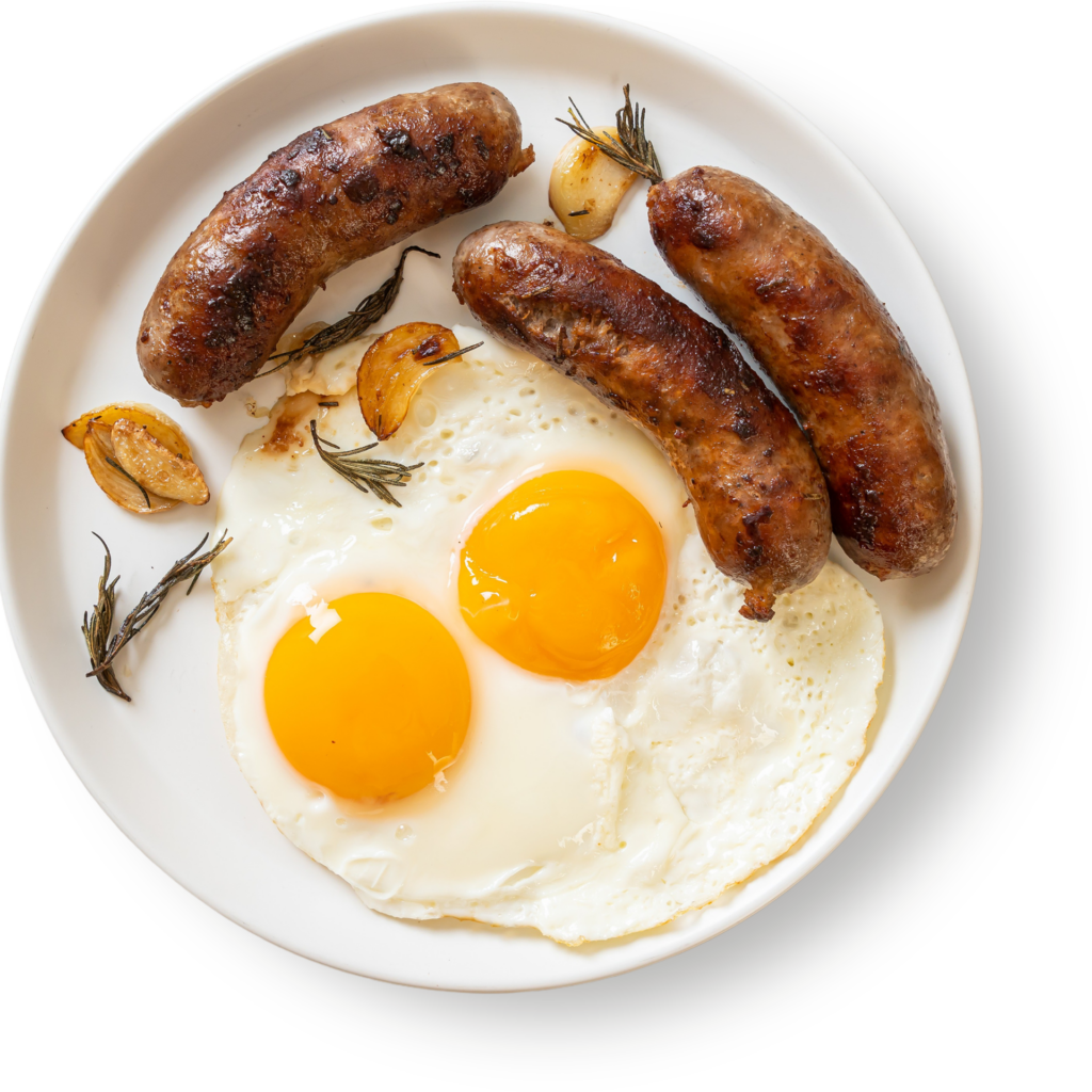egg & sausage breakfast